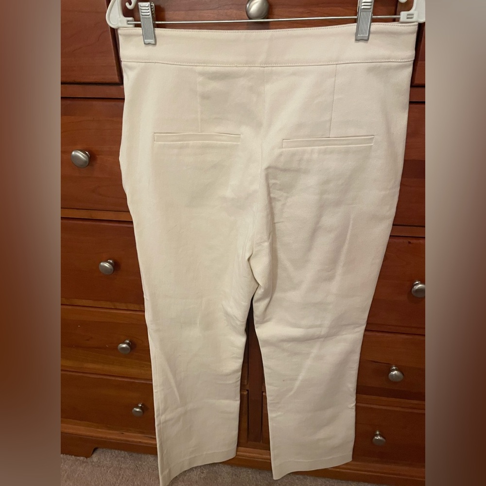 Veronica Beard Kimra Pant in Ecru (10) NWT - Picture 8 of 12